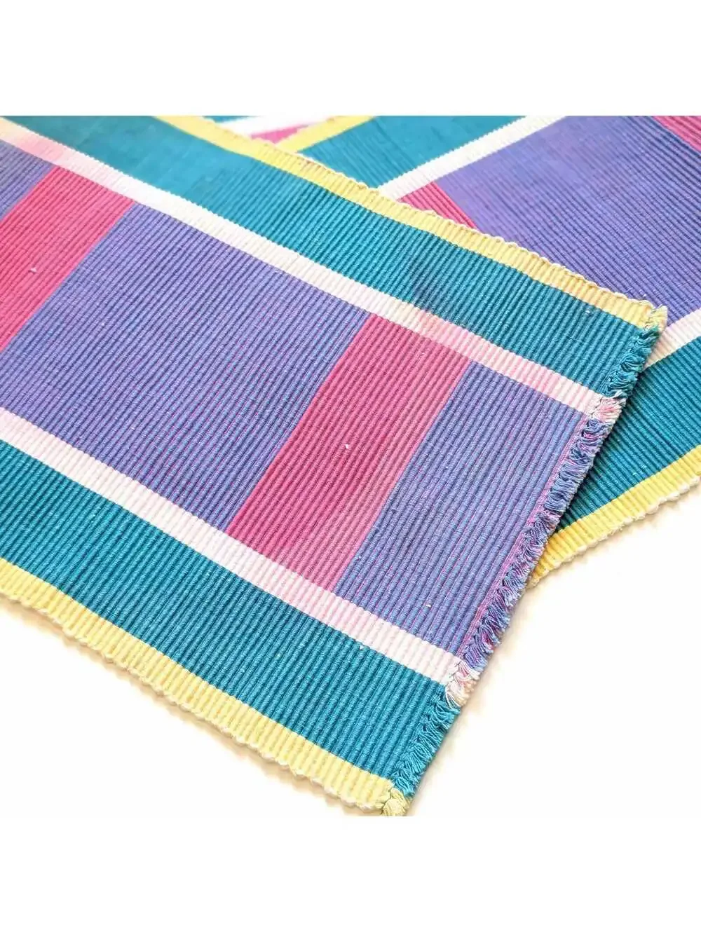 1980s Vintage Colorblock Placemats - Set of 4